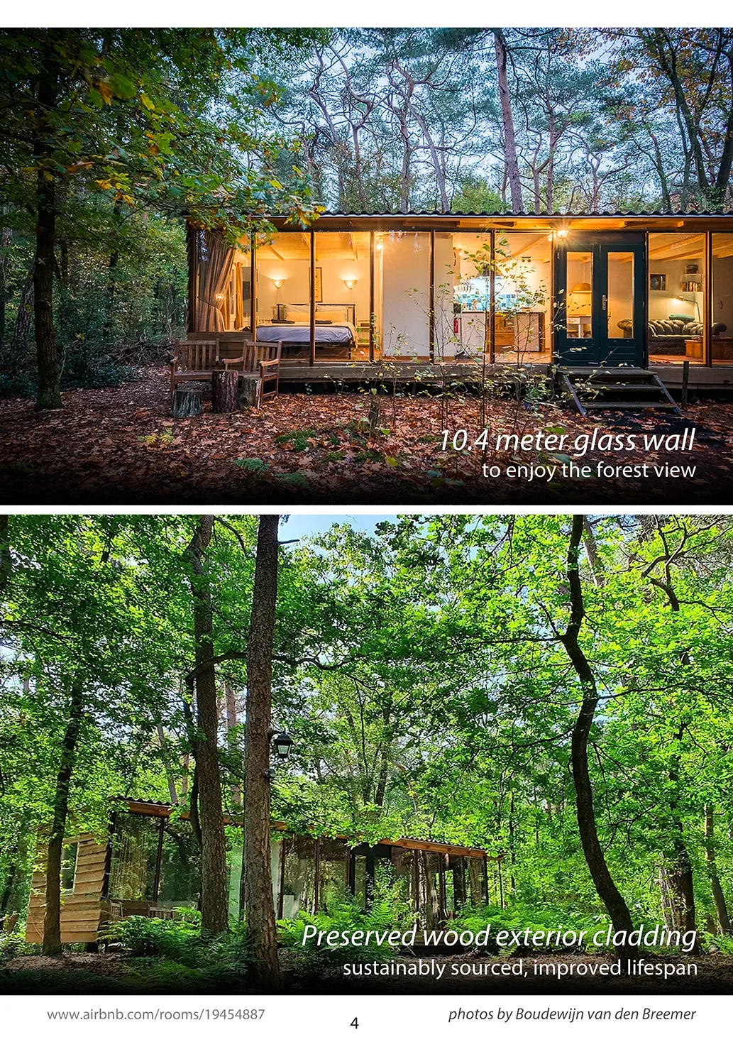 Interieur van boshuisje Apeldoorn gebouwd door Troos Bouw